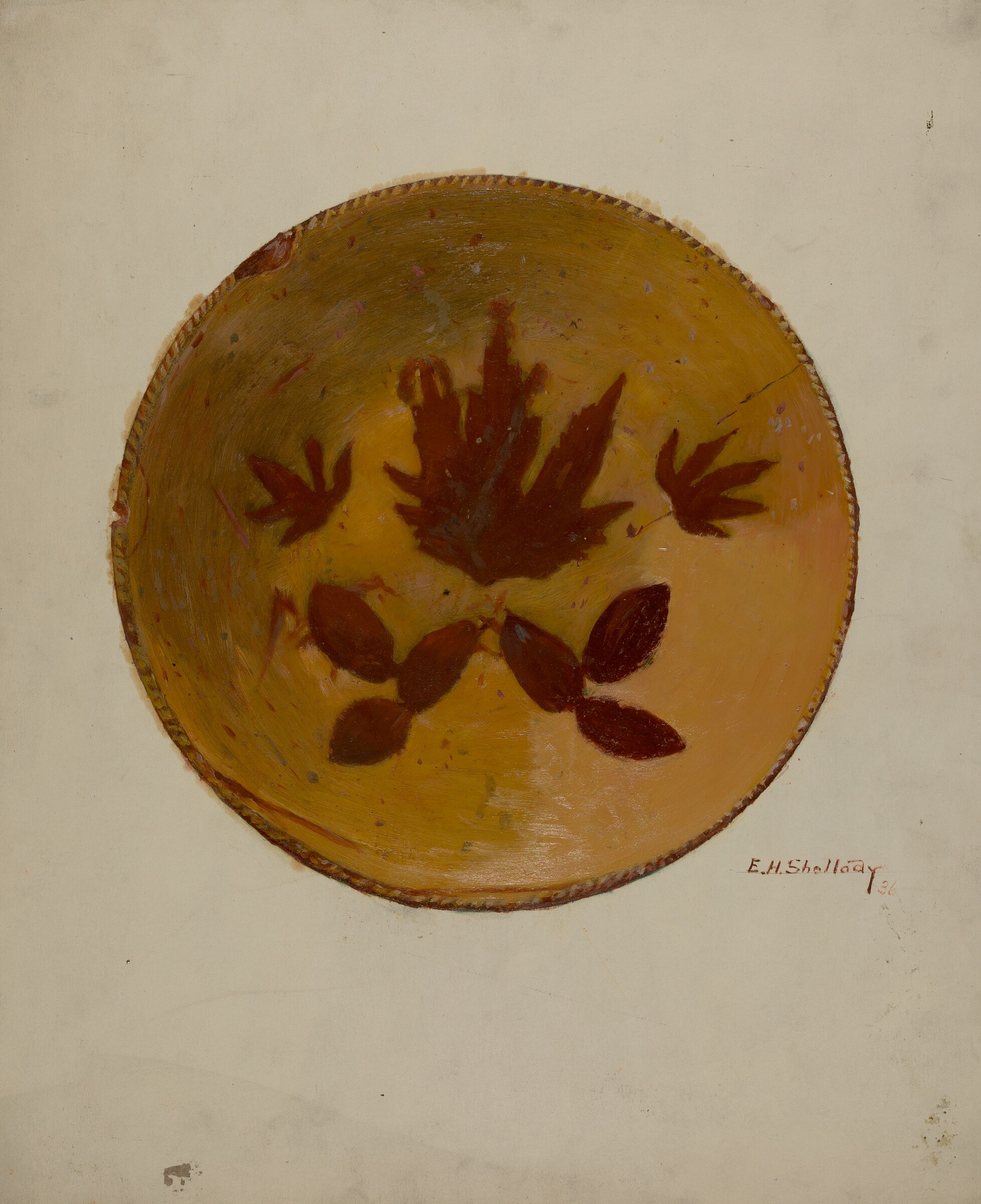 Pa. German Pie Dish, Eugene Shellady, 1936