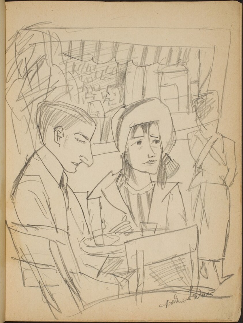 Paar am Caféhaustisch (Couple at a Table) [p. 3]