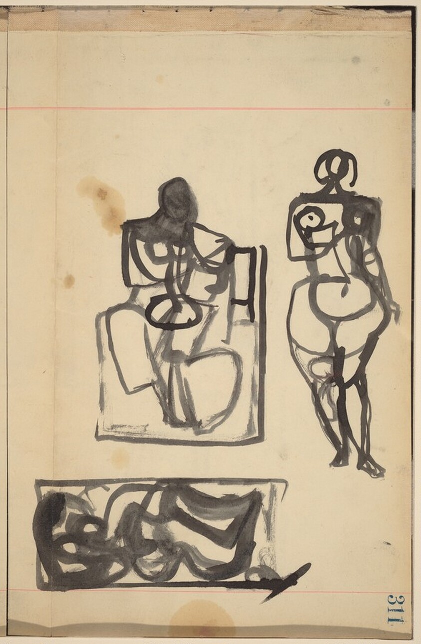 Three Figure Studies [recto]