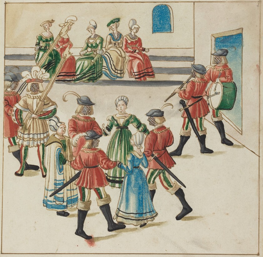 Three Couples in a Circle Dance