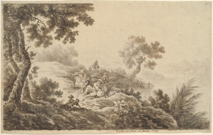 Landscape with Travelers