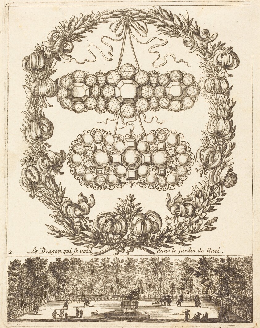 Le dragon qui se void dans le jardin de Ruel