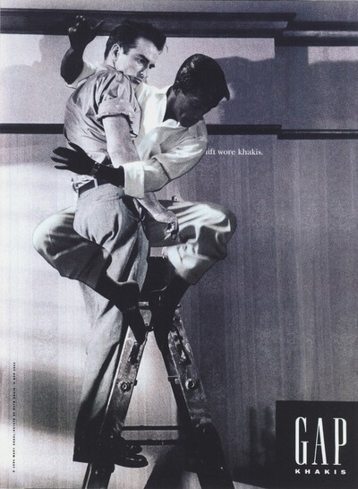 Sammy Davis Jr. Caressing Montgomery Clift on a Ladder Proof #1