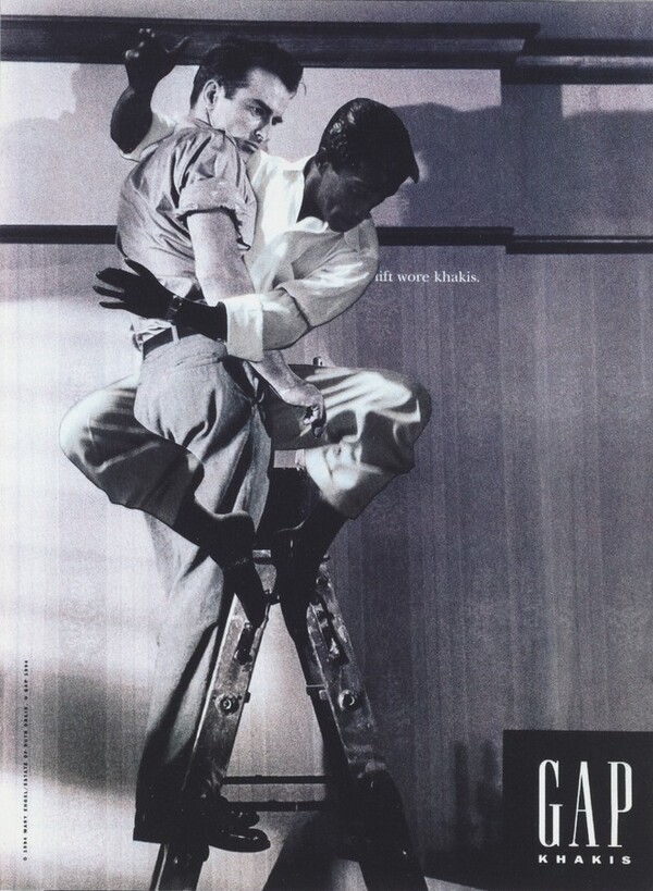 Sammy Davis Jr. Caressing Montgomery Clift on a Ladder Proof #1