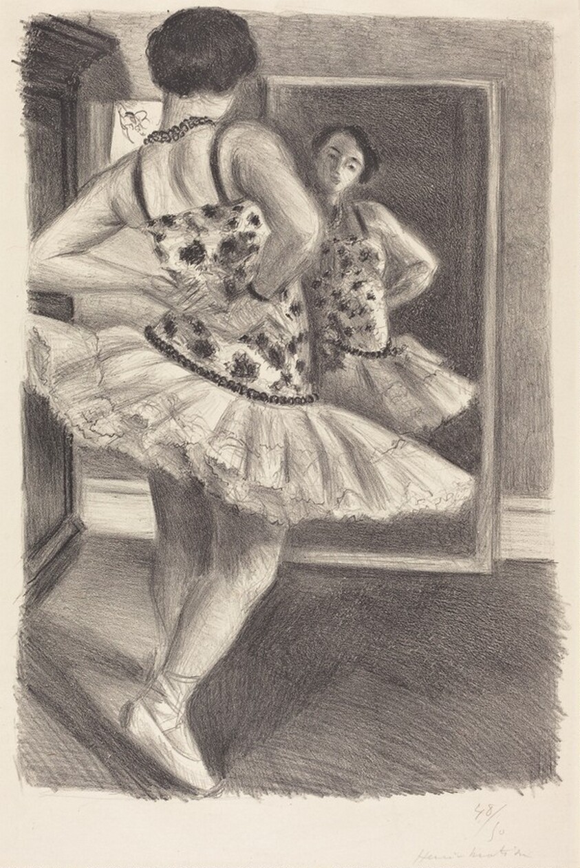 Dancer Reflected in the Mirror (Danseuse reflétée dans la glace)