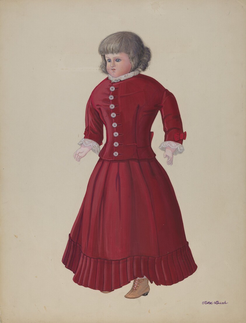 Doll with Grey Wig - "Matilda"