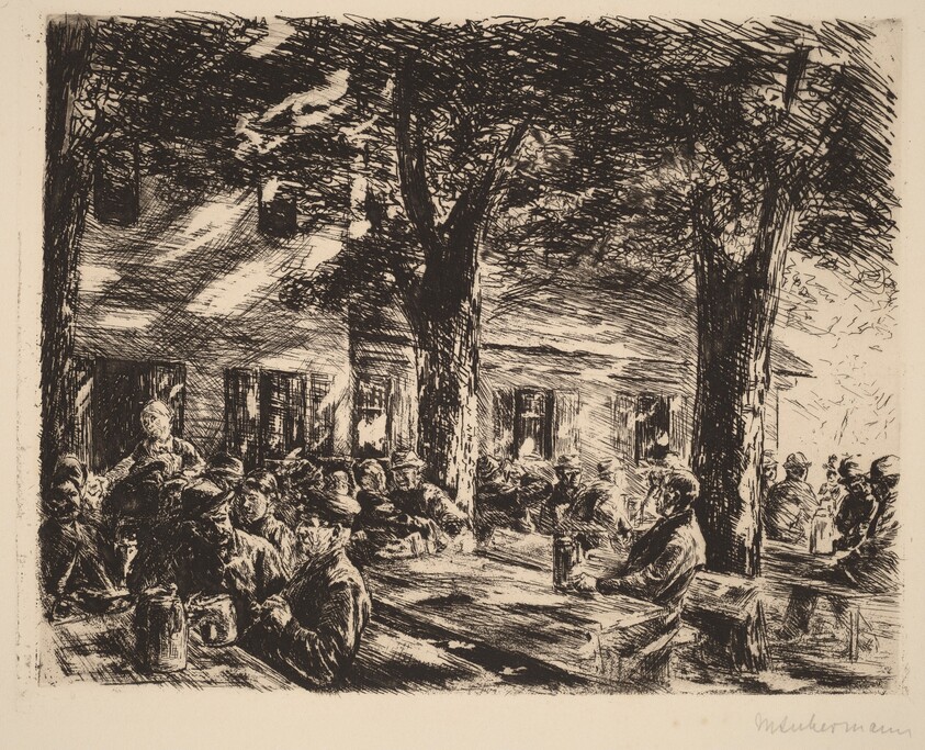A Tavern Garden in Rosenheim