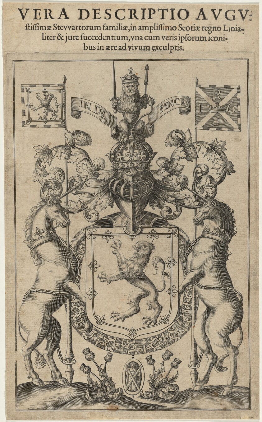 Stuart Coat of Arms from Vera Descriptio by John Jonston