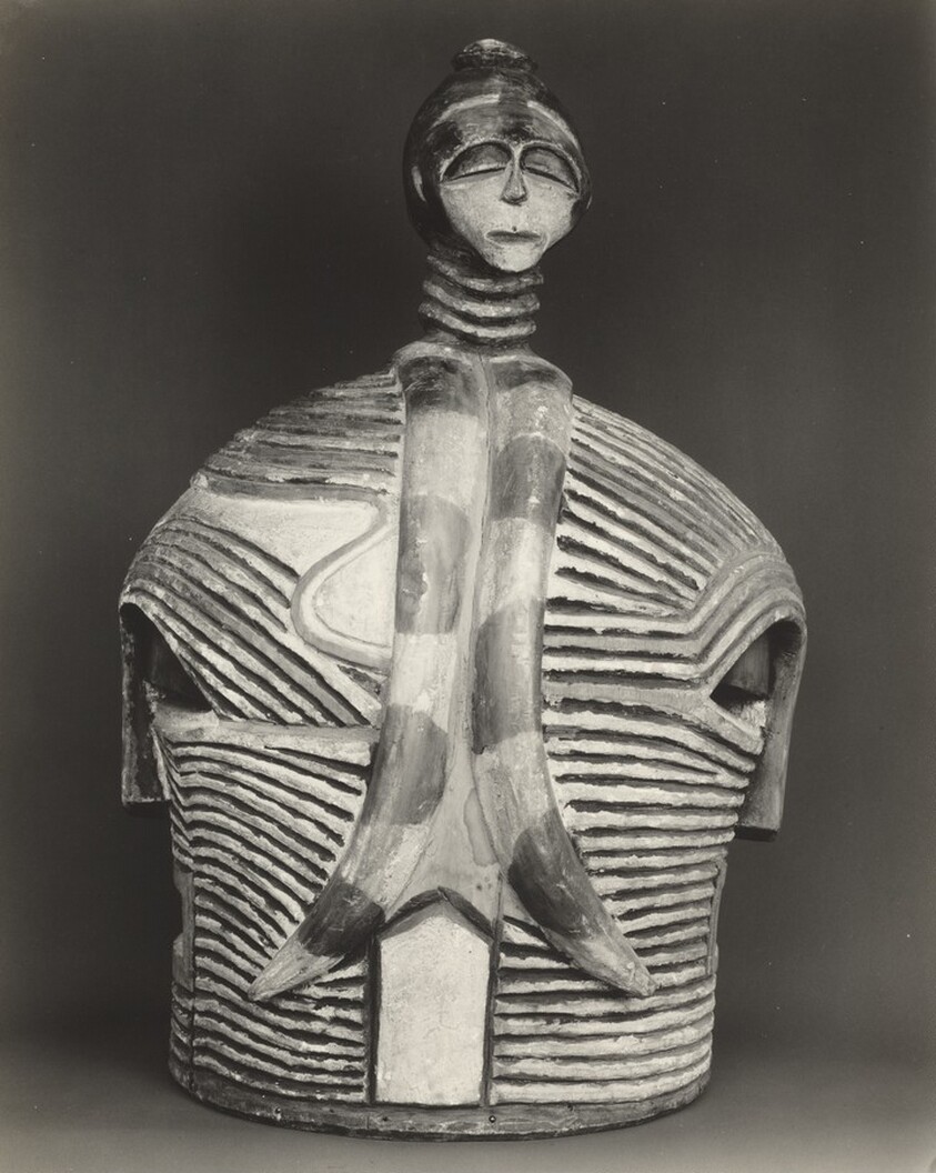 Polychrome Double Mask, BaLuba, Belgian Congo