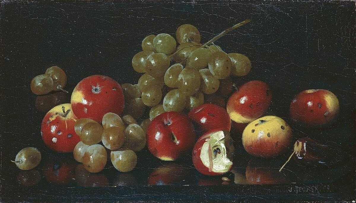 Still Life with Crab Apples and Grapes