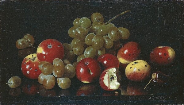 Still Life with Crab Apples and Grapes