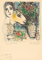 Woman with Basket of Fruit, Marc Chagall, 1972