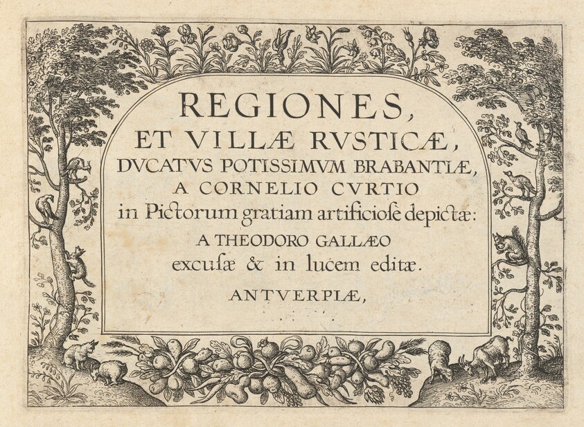 Title Page for "Regiones et Villae Rusticae"