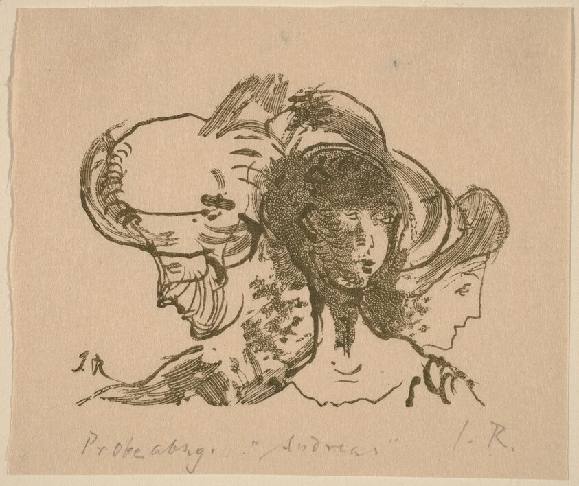 Illustration to V. Hofmannsthal, "Andreas"