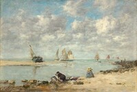 Washerwoman near Trouville, Eugène Boudin, c. 1872/1876