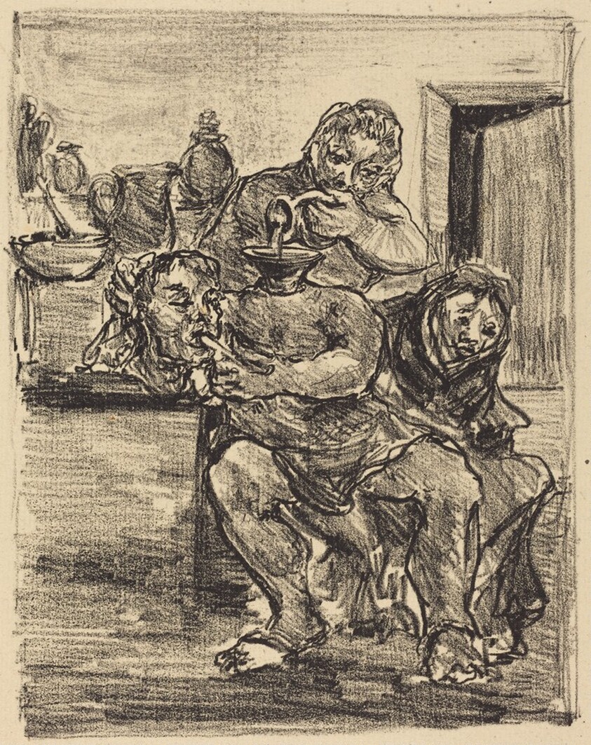 Copy after Goya's "Gran disparate"