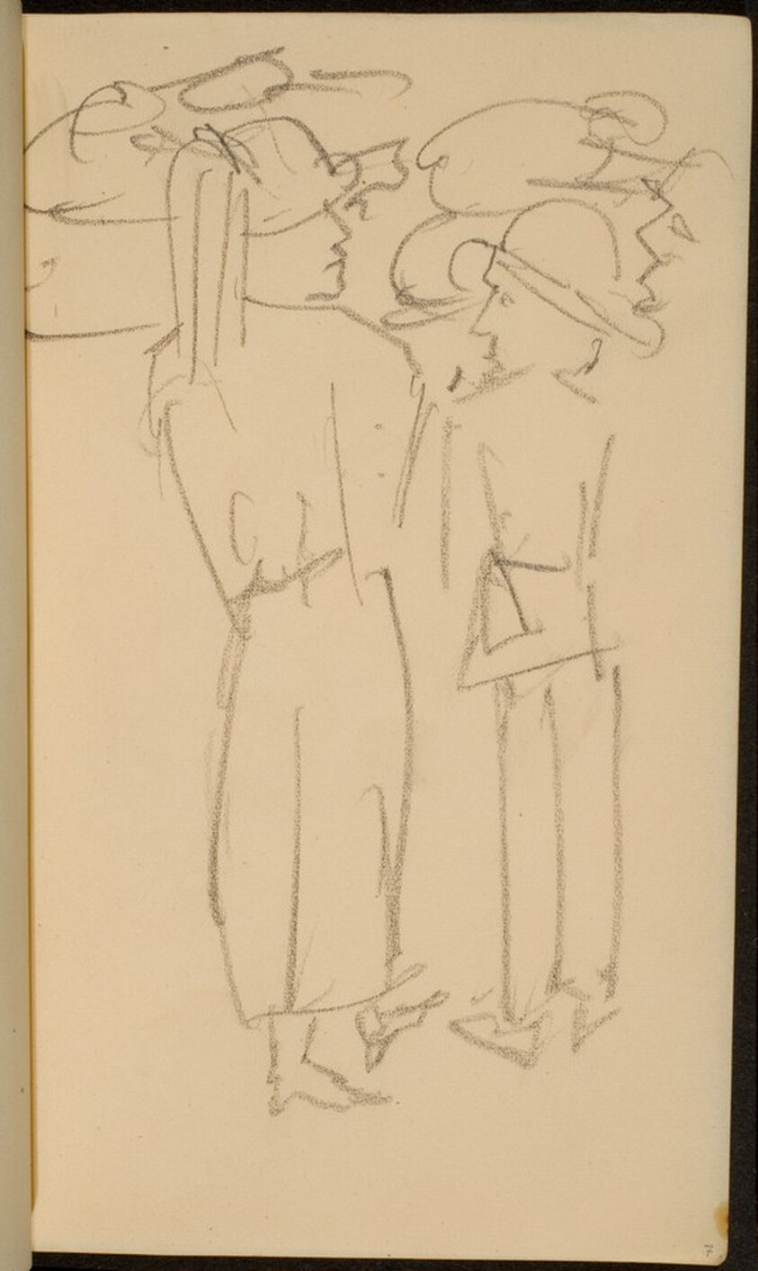 Zwei stehende Figuren (Two Standing Figures) [p. 7]