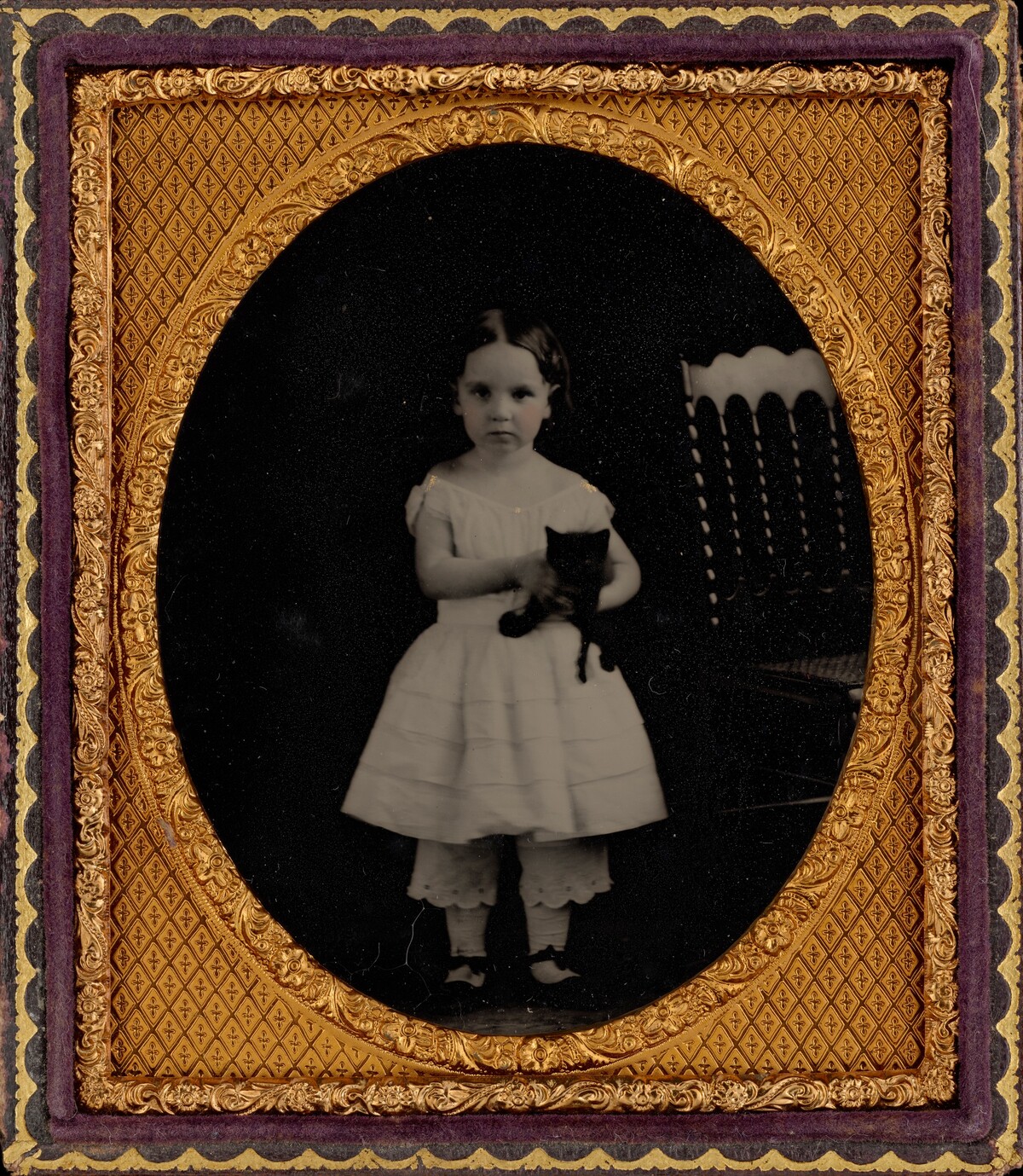 Portrait of a Girl and Cat