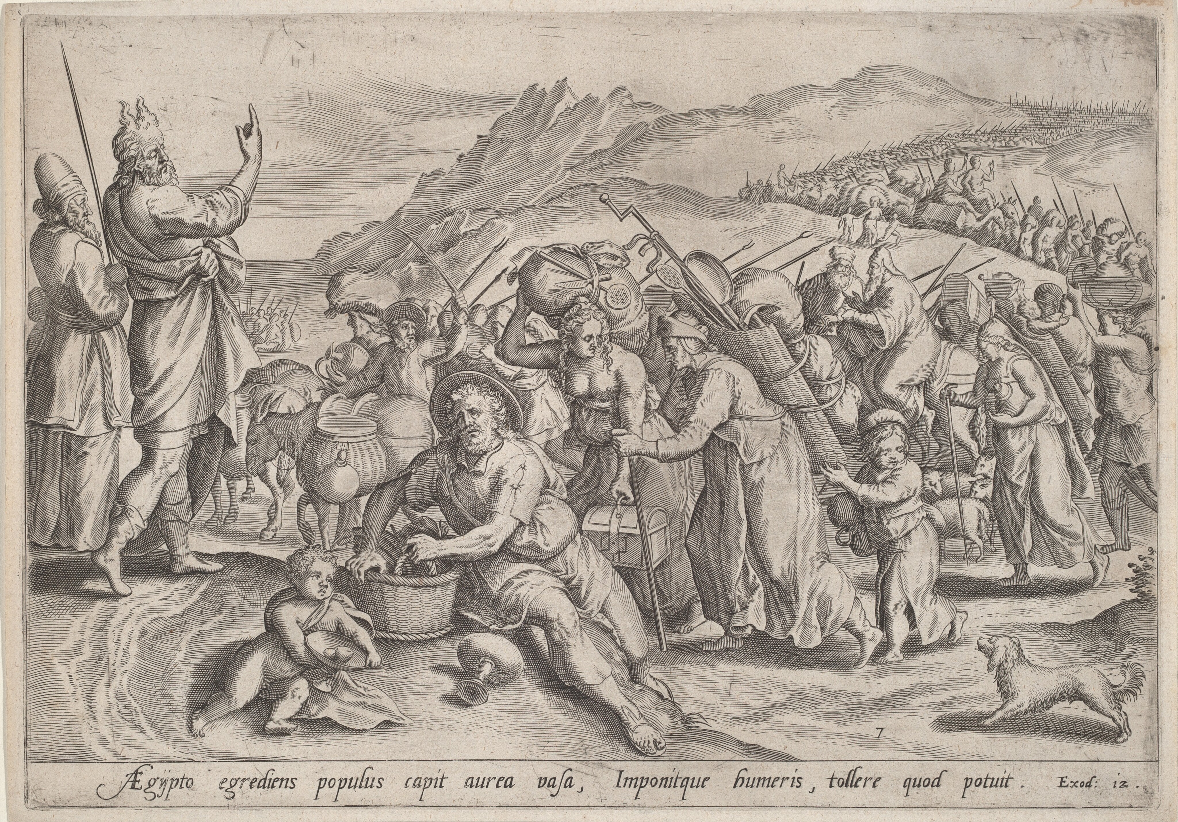The Exodus from Egypt by Jan Sadeler I
