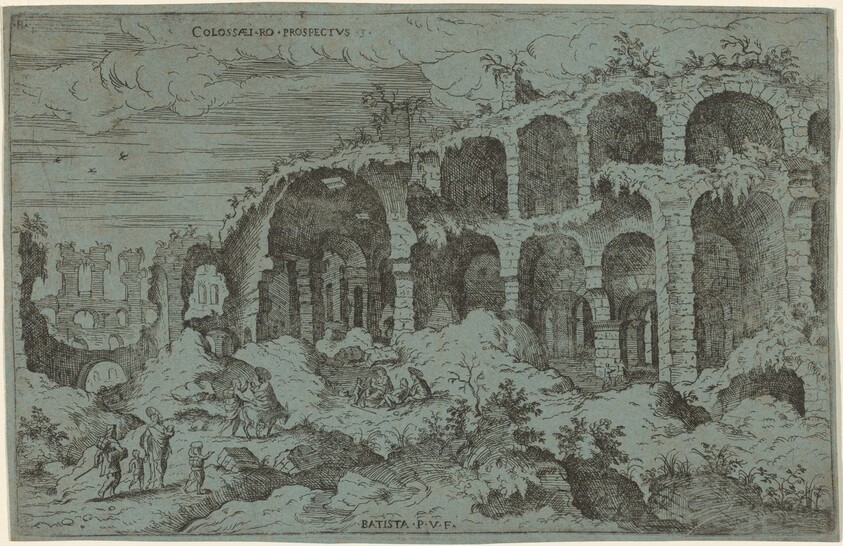 Colossaei. Ro. Prospectus. 3 (Third View of the Colosseum in Rome)