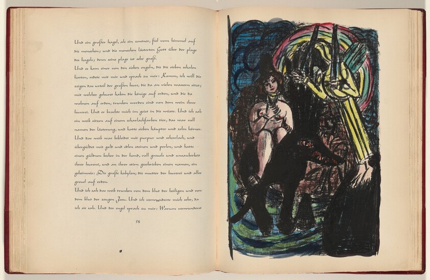 Johannes, Offenbarung, Kapitel 17, Verse 3-5 (John, Revelation, Chapter 17, Verses 3-5) (plate, page 57) from Apokalypse (Apocalypse)