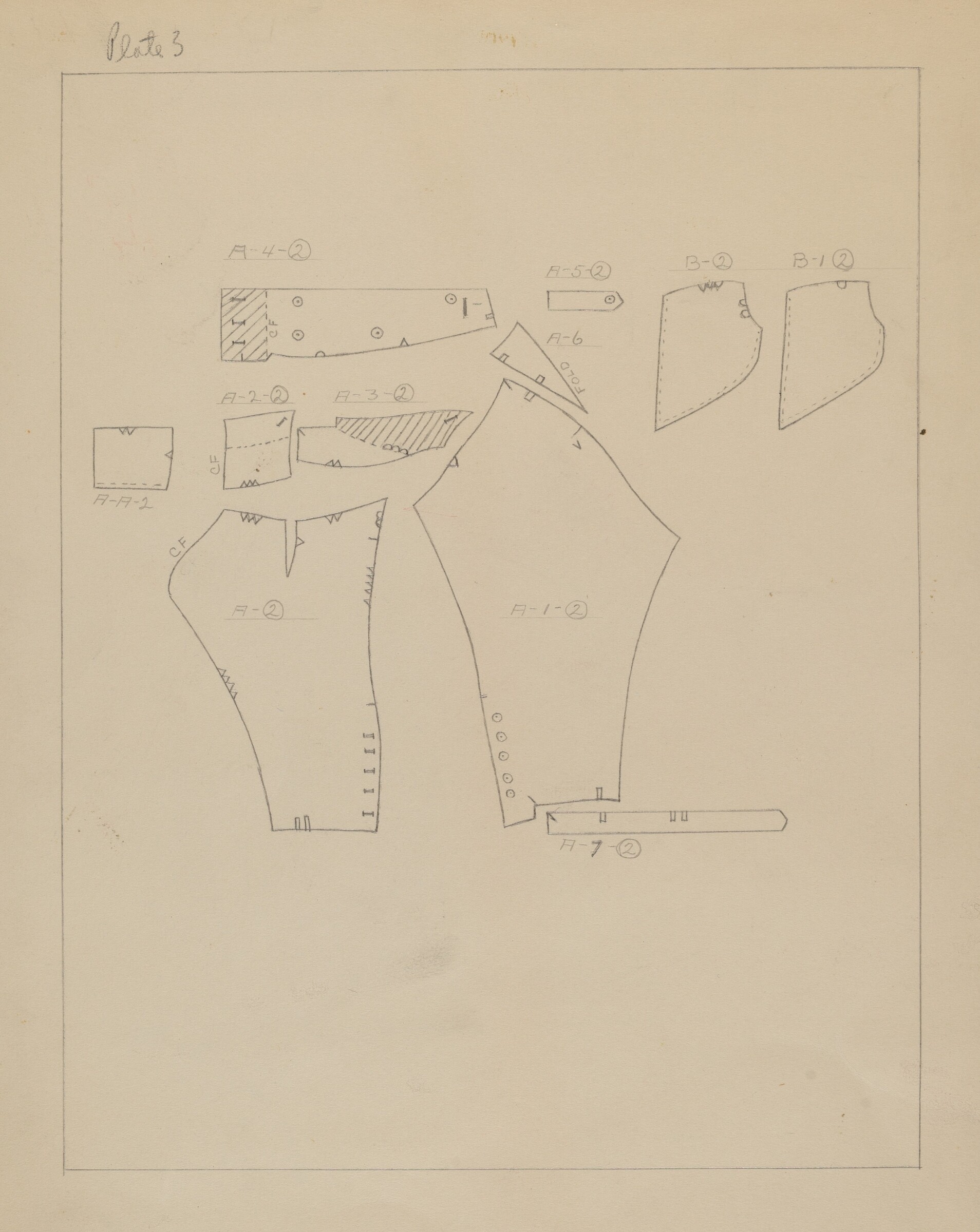 Pattern for Man's Suit, Henry De Wolfe, c. 1938