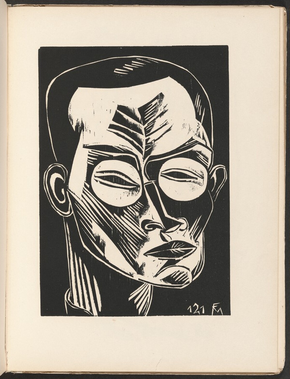Selbstbildnis (Self-Portrait) from Deutsche Graphiker der Gegenwart (German Printmakers of Our Time)