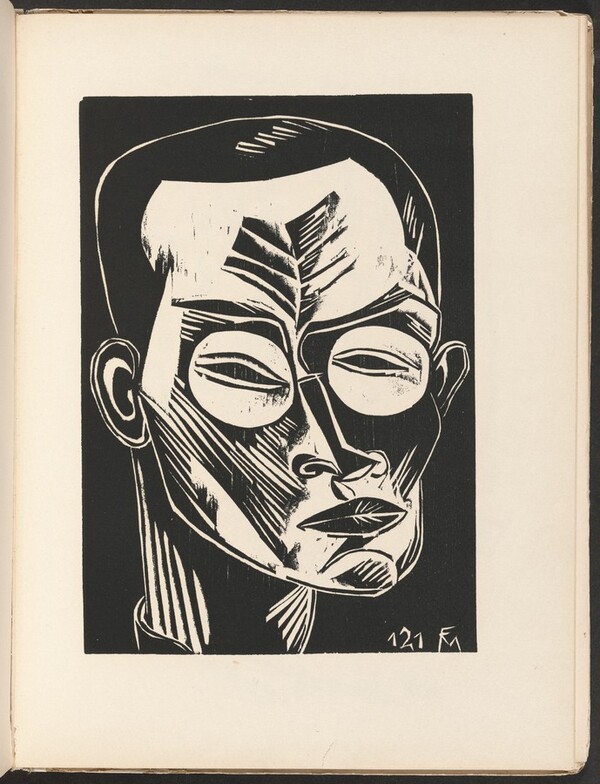 Selbstbildnis (Self-Portrait) from Deutsche Graphiker der Gegenwart (German Printmakers of Our Time)
