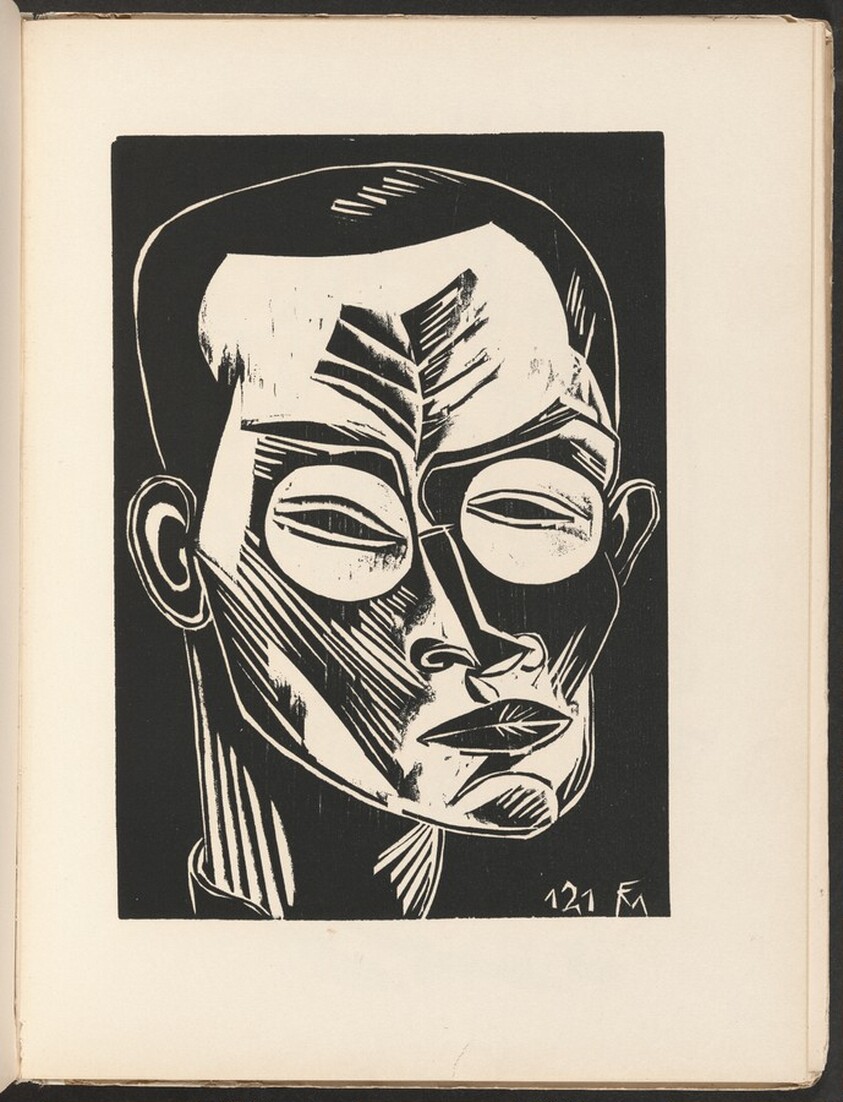 Selbstbildnis (Self-Portrait) from Deutsche Graphiker der Gegenwart (German Printmakers of Our Time)