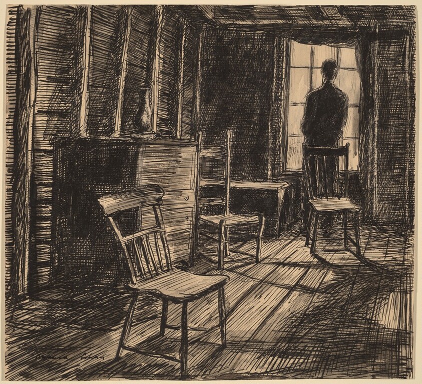 Solitude, Self-Portrait