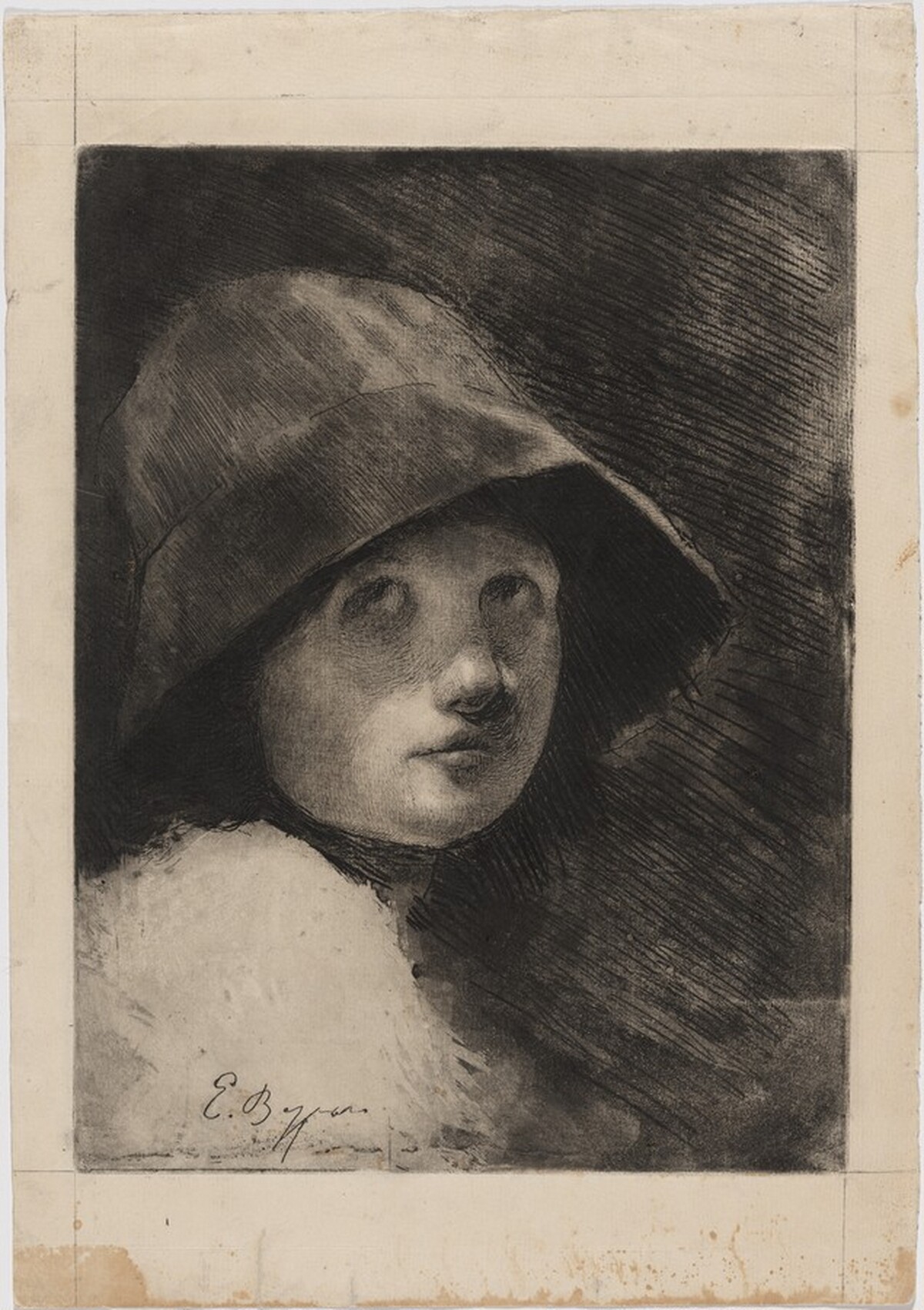 a) Head of a Young Girl; b) Head of a Young Girl