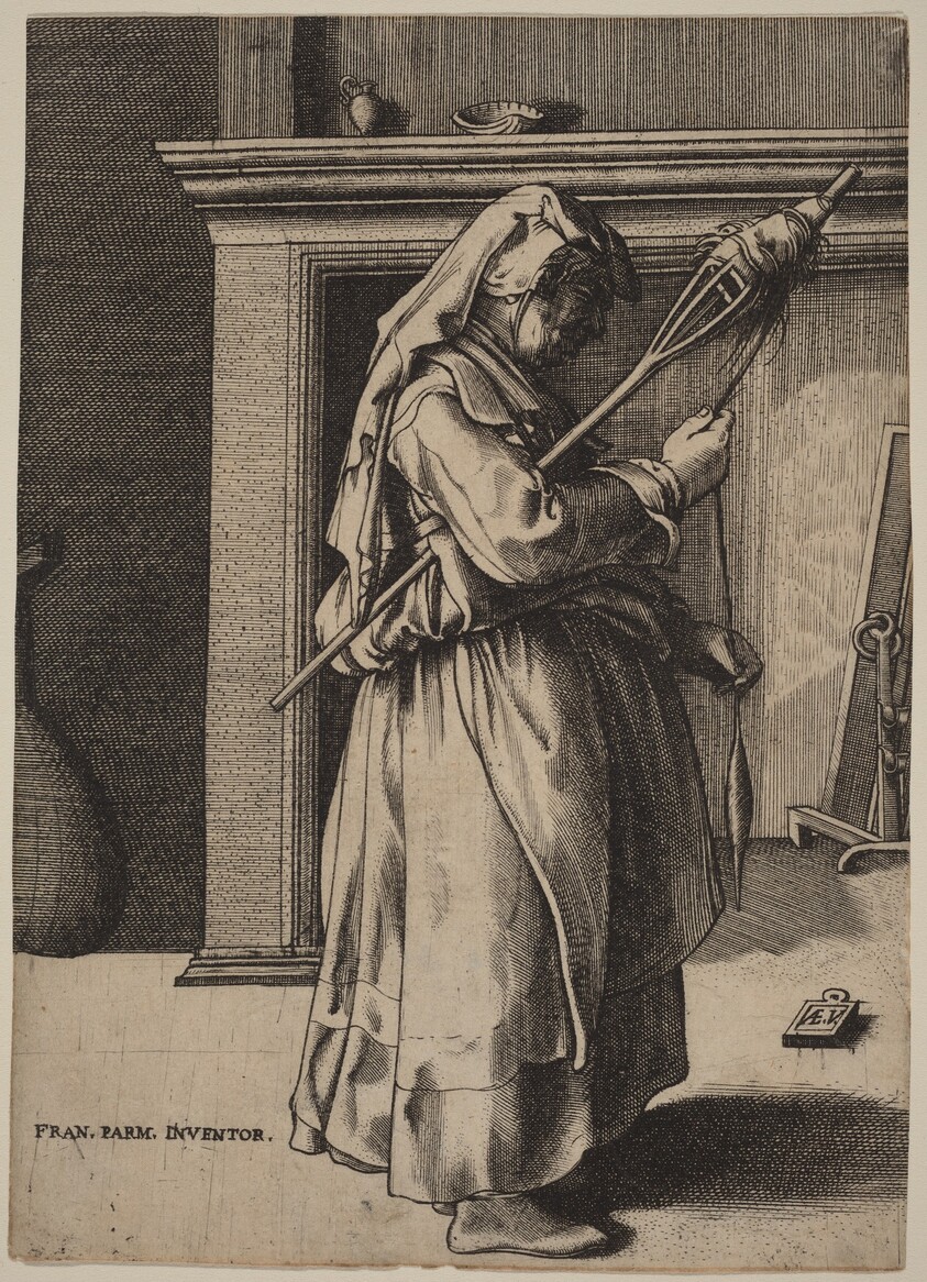 Old Woman with a Distaff