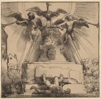 The Phoenix or the Statue Overthrown, Rembrandt van Rijn, 1658