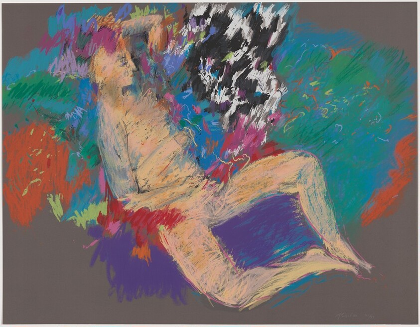 Yellow Nude Reclining