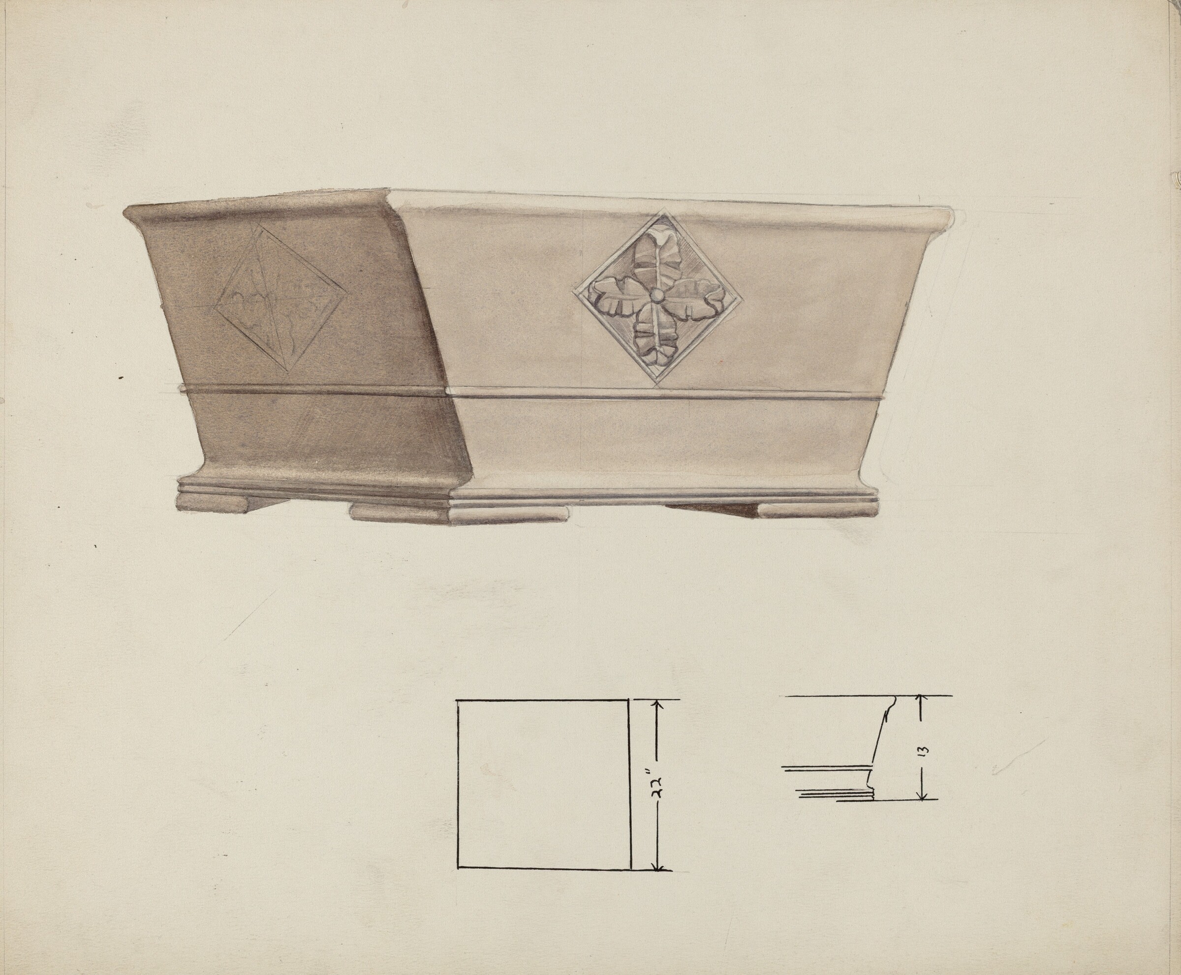 Urn Design, Charles Goodwin, c. 1940