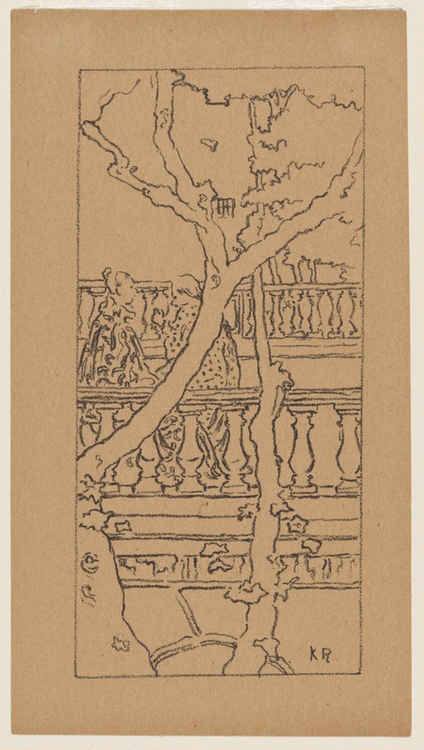 Deux femmes conversant (La Terrasse)