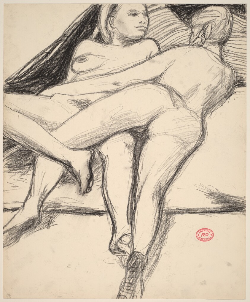 Untitled [two female nudes reclining in an embrace]