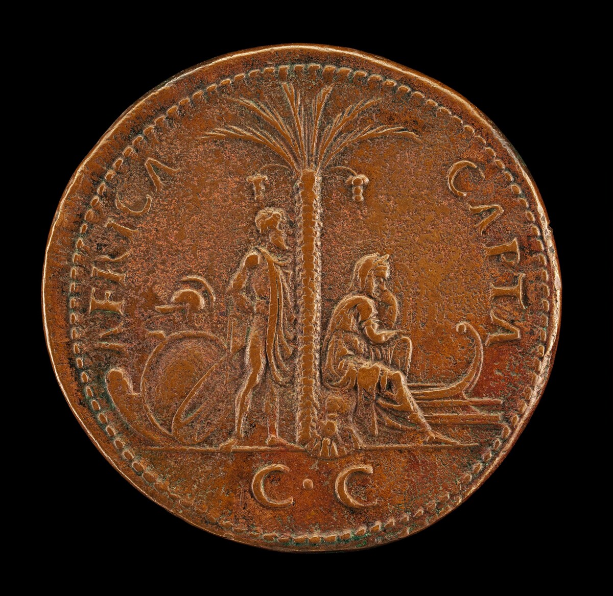 Standing Captive and Africa Mourning [reverse]