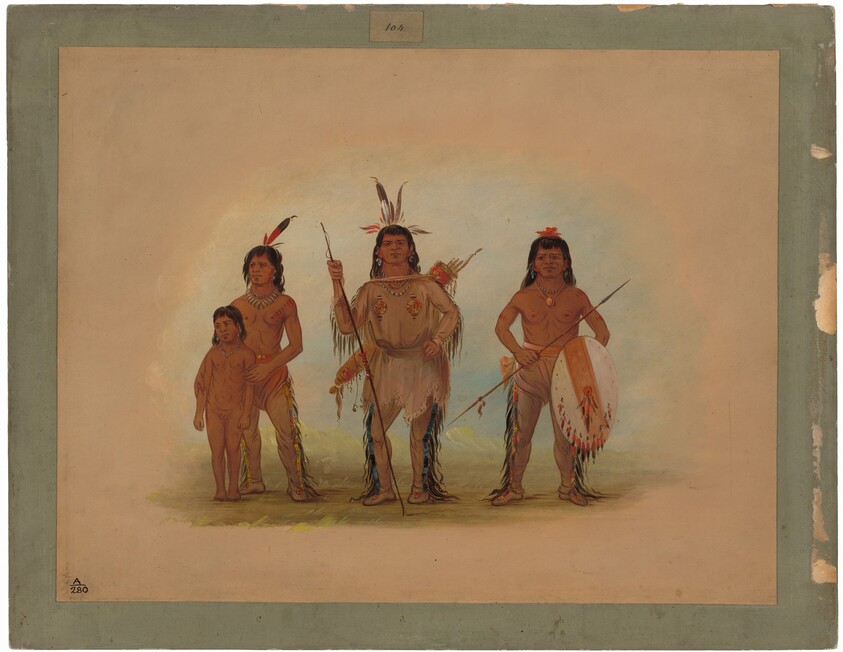 Spokan Chief, Two Warriors, and a Boy