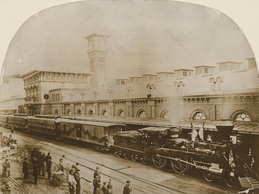 Lincoln Funeral Train in Harrisburg, Pennsylvania