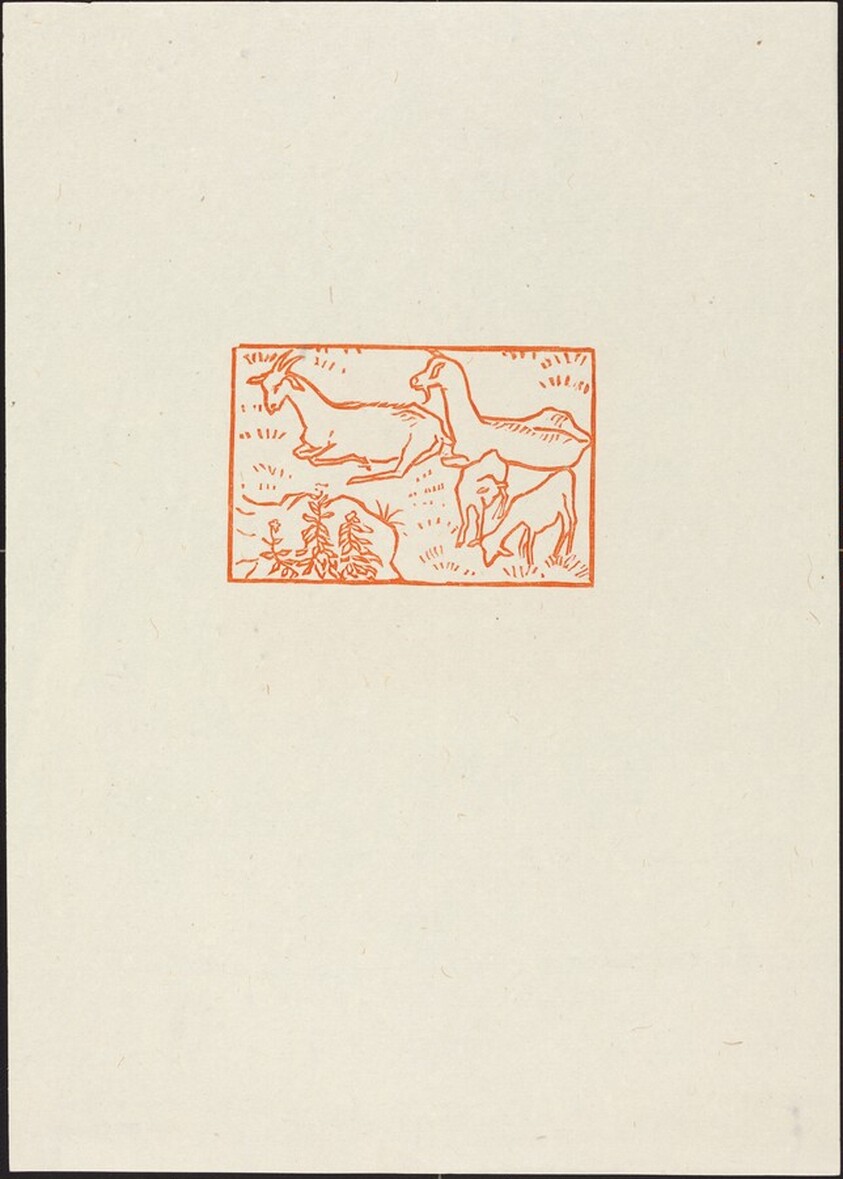 First Eclogue: Goats with Newly-Born Twins (Chevre et chevreaux)