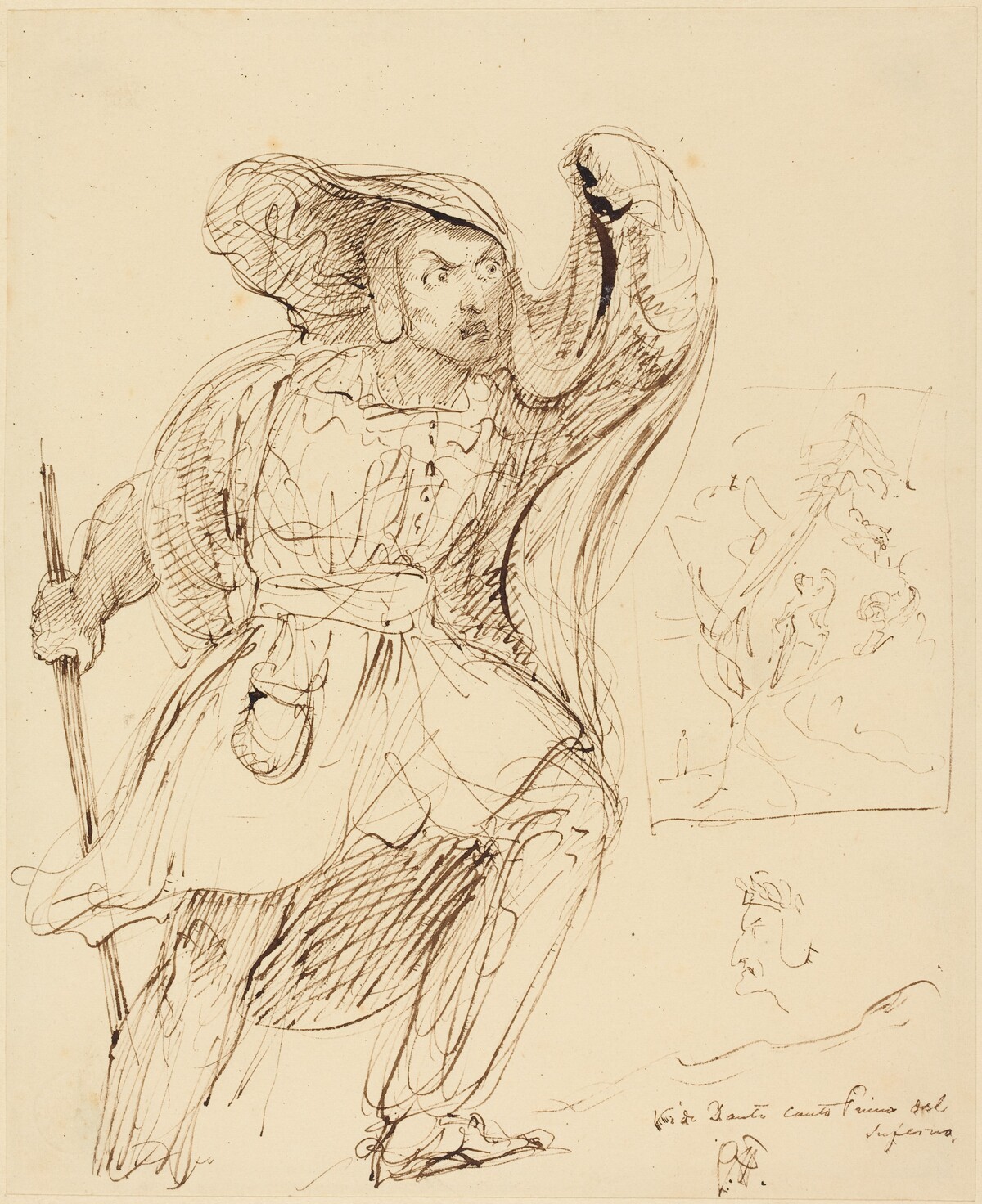 Studies for a Scene from Dante's "Inferno"