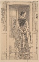 Girl in a Modern Gown, Childe Hassam, 1922