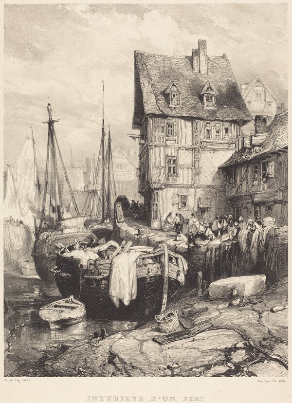 Intérieur d'un port