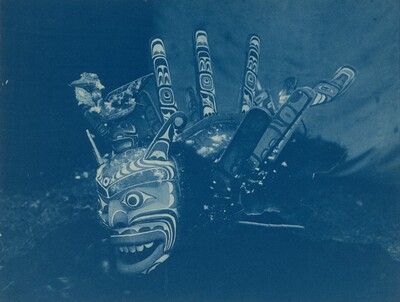 Komuqi Mask - Kwakuitt, Edward Sheriff Curtis, 1900s