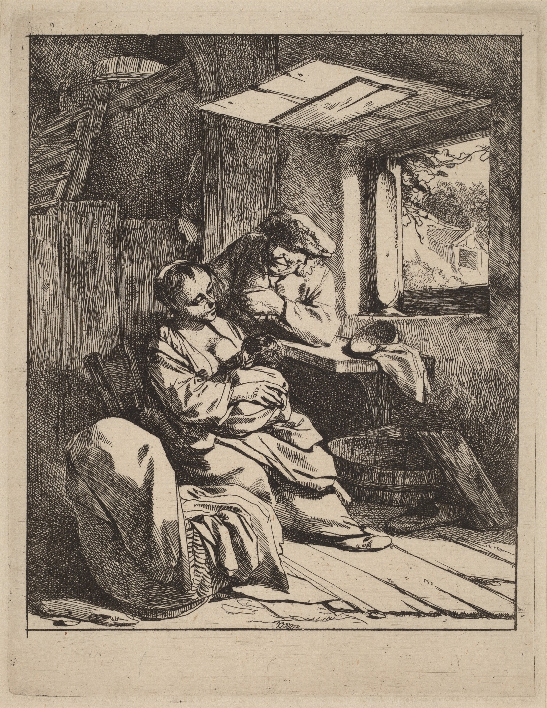 The Young Mother, Cornelis Bega