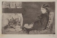 Lydia at Afternoon Tea, Mary Cassatt, 1882