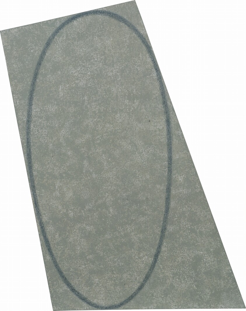 Grey Irregular Area with a Drawn Ellipse (model)