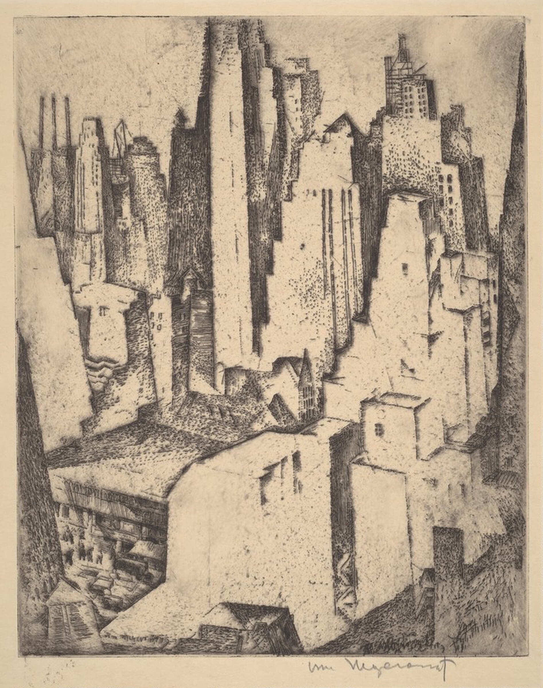 New York Structures, William Meyerowitz, 1929
