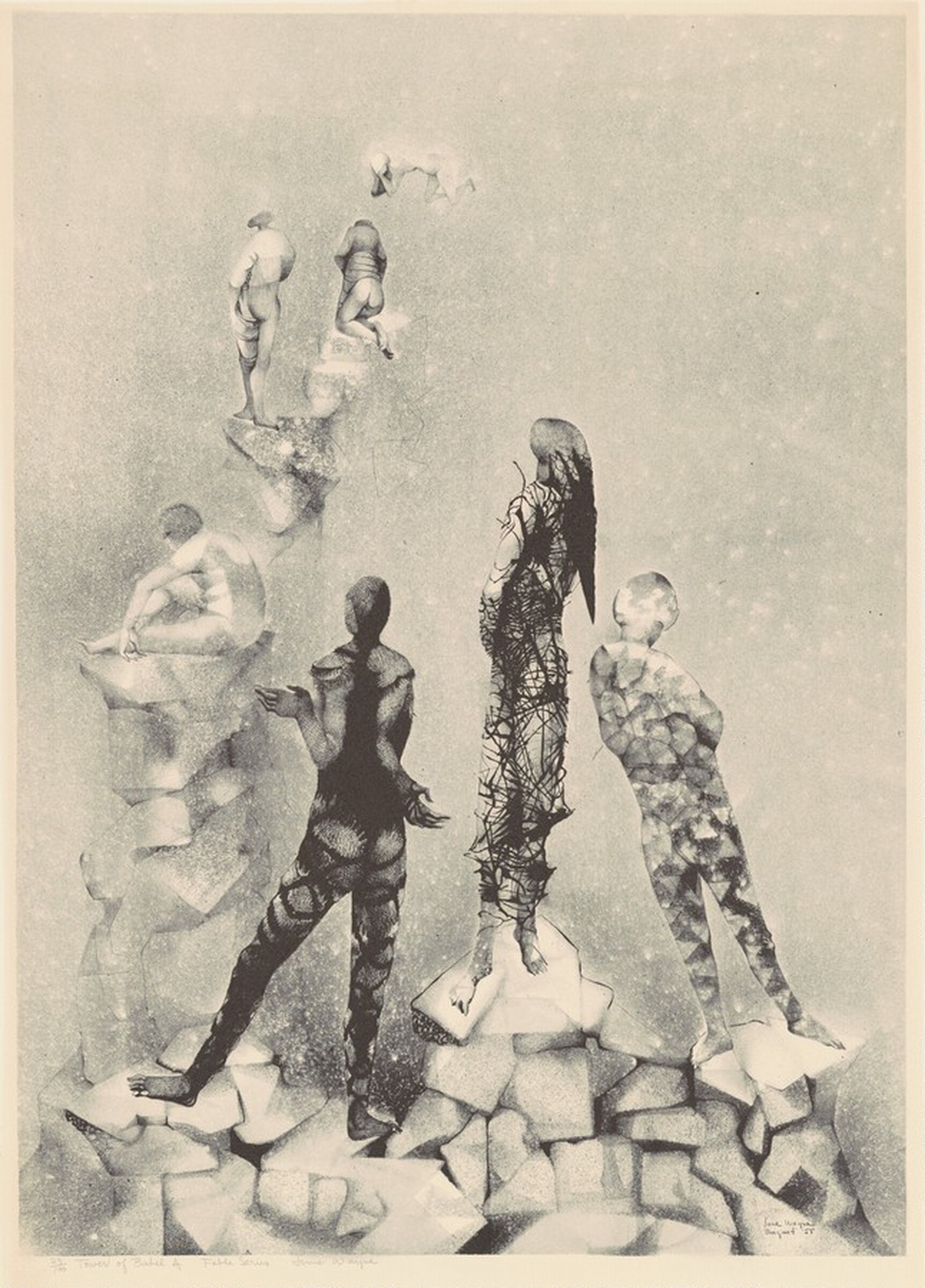 Tower of Babel A, June Wayne, 1955